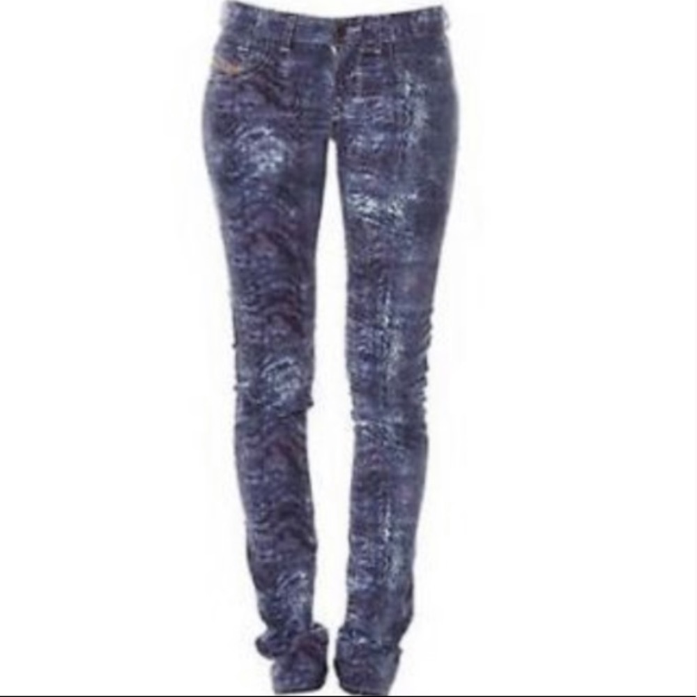 Diesel Blue Marble Skinny Jeans